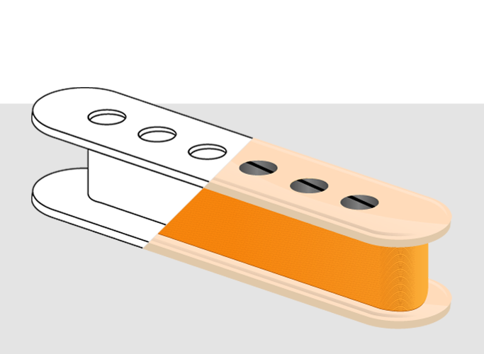 guitar pickup drive line art