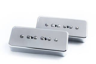 ギター Bare Knuckle Pickups Supermassive Set Bare Knuckle Supermassive HSP90 Humbucker-Sized P90 Bridge