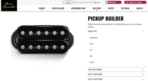 Hand Wound Guitar And Bass Pickups Bare Knuckle Pickups