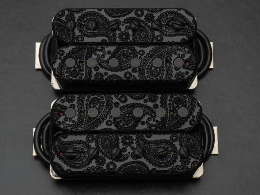 humbucker black paisley open set