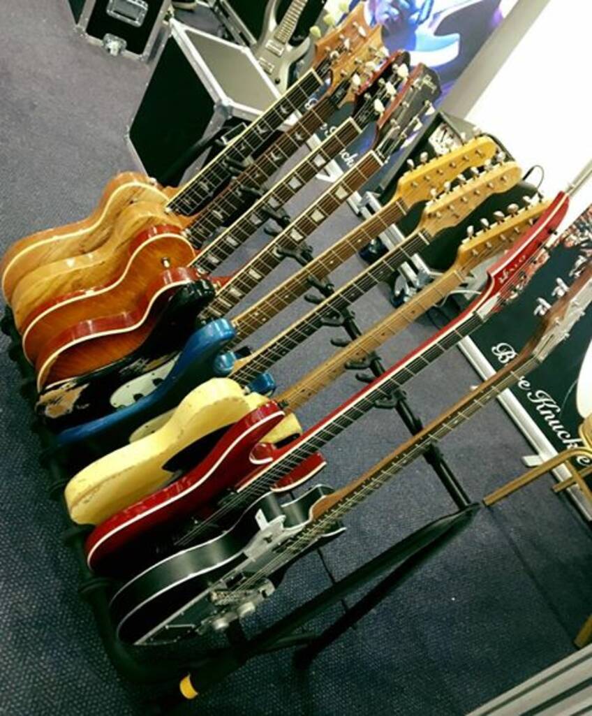 Bare Knuckle loaded guitars at the Guitar Show UK