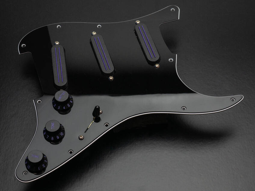 prewired guard black bare knuckle pickups
