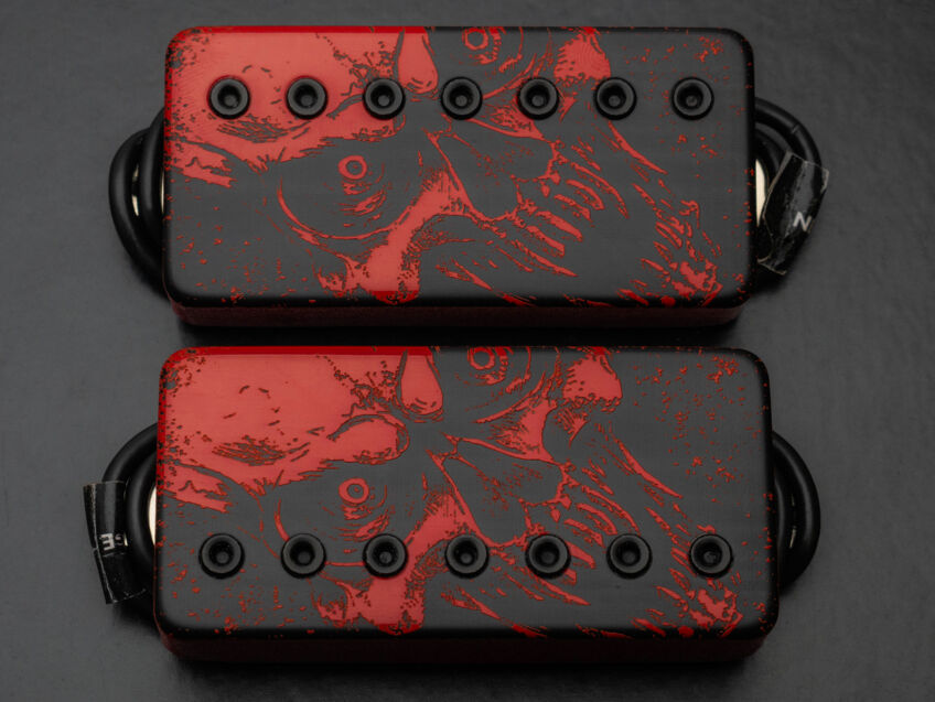 red fury skull humbucker set