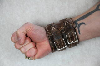 heistercamp bare knuckle guitar pickups wrist cuffs