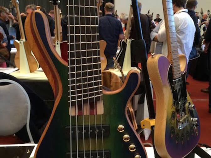 Distorted Guitars Bare Knuckle Holy Grail Guitar Show