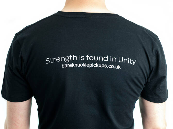 unity t-shirt bare knuckle pickups