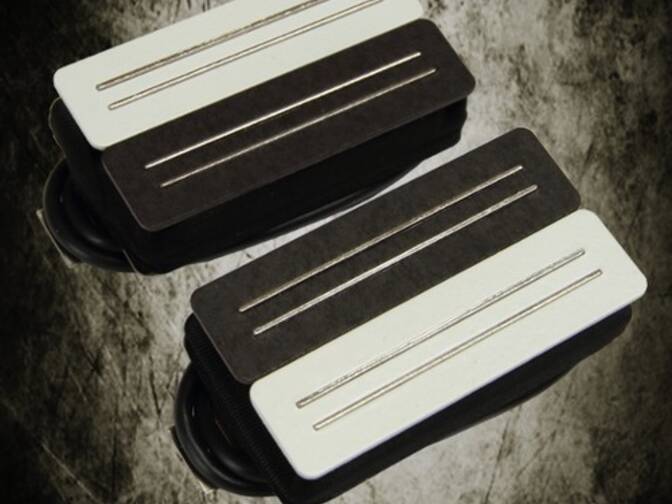 White Bare Knuckle Black Hawk Humbuckers