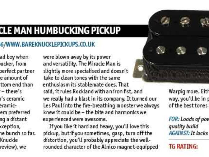 Miracle Man Review Total Guitar Bare Knuckle