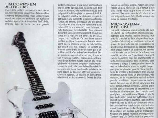 Guitarist Magazine France Bare Knuckle Review