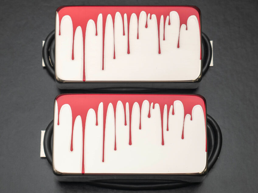 red drip on nickel humbucker