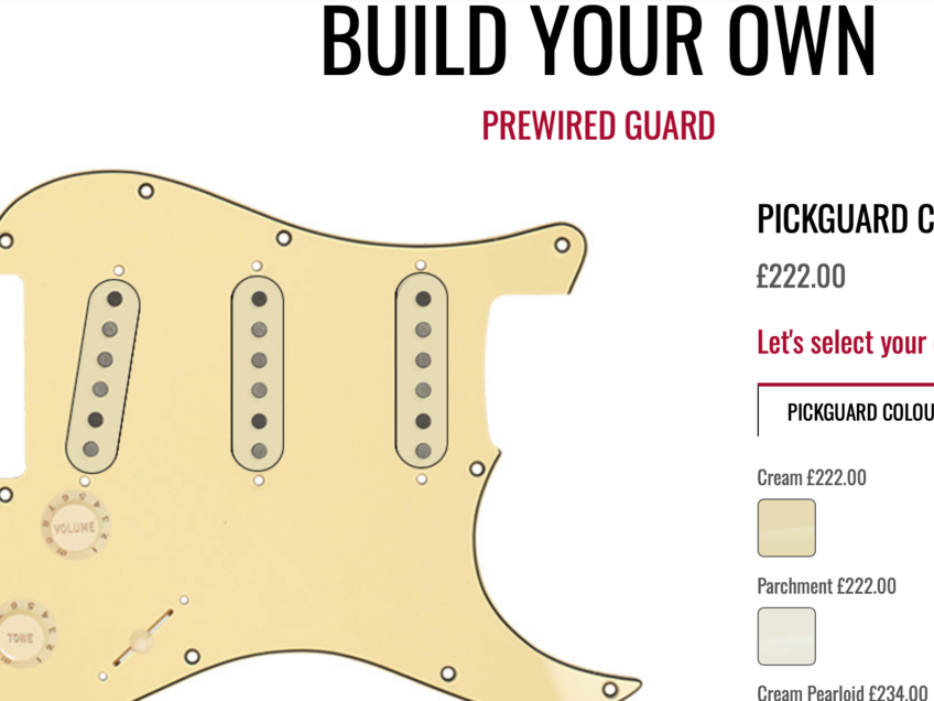 pickguard builder screenshot