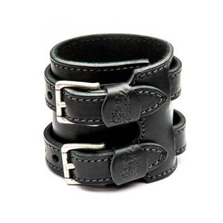 Bare Knuckle/Heistercamp Pure Black Leather Wrist Cuff