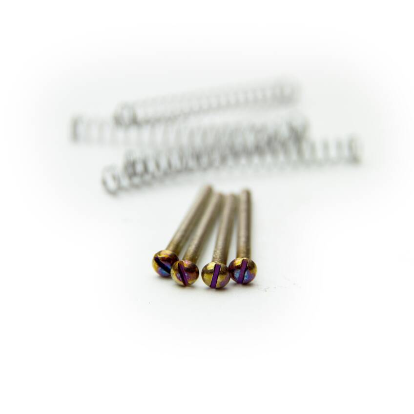 Guitar Humbucker Pickup Screws In Chrome, Black, Or Gold. 30mm X 3mm - Foto 3
