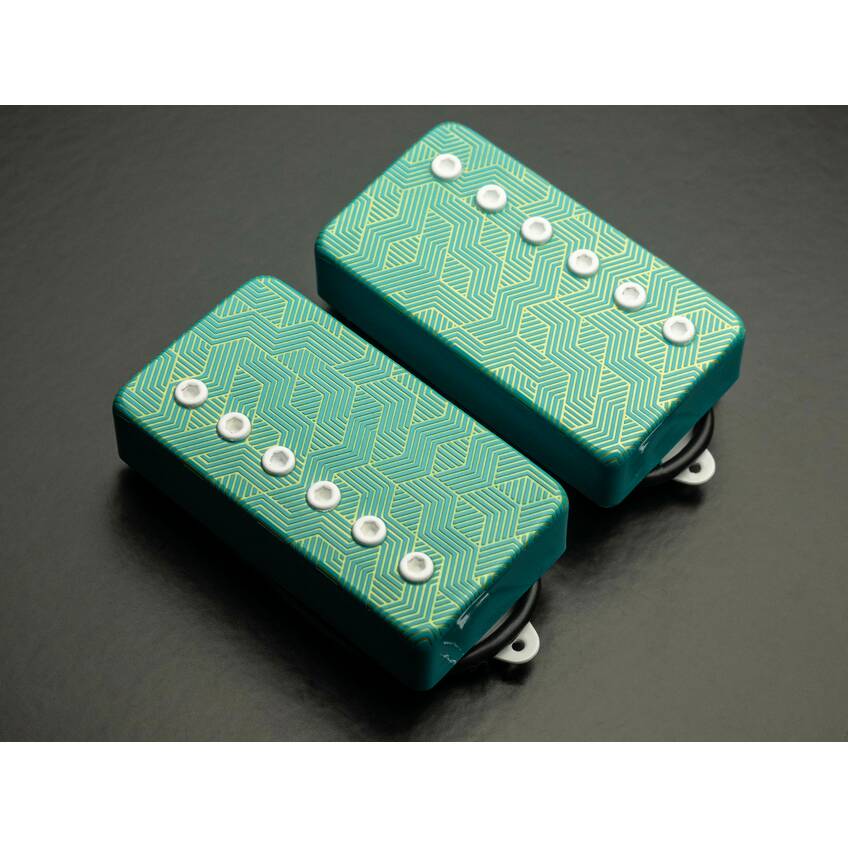 Special Edition Polymath 50mm Humbucker Set Aquamarine/Gold