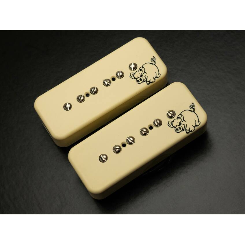 Special Edition 'Pig 90 Soapbar P90 Set In Red / Black Crackle | Limited Edition Pickups | Bare Knuckle Pickups - Foto 6