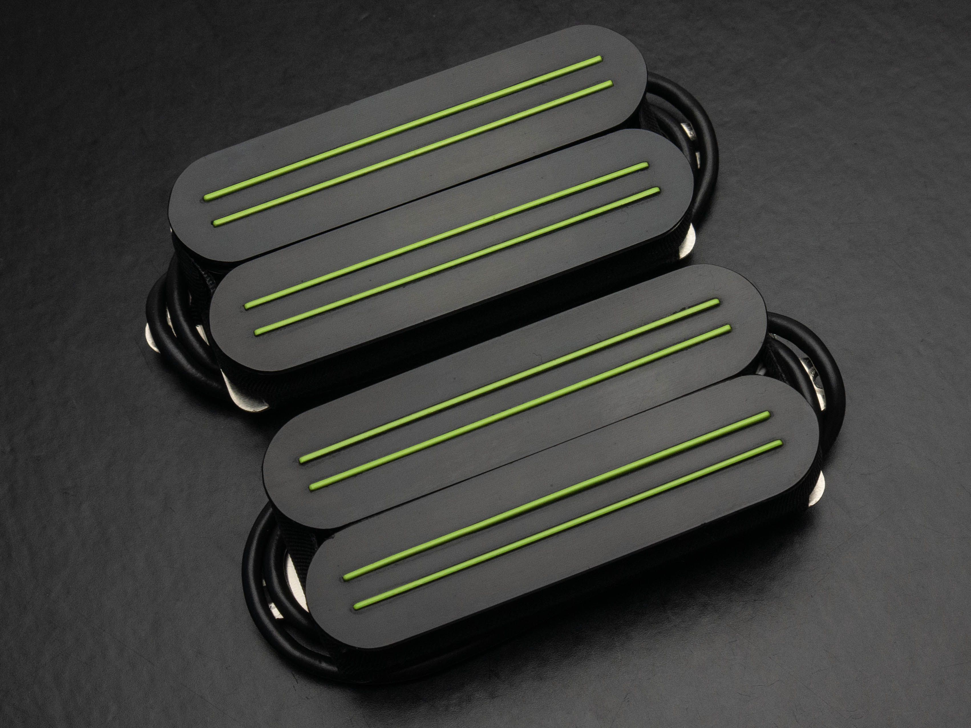 Musiclily Pro HH-HEXA Alnico 5 Humbucker Element Neck Bridge Pickups Adjustable Hexagonal Poles Set 7.8K/16K for Electric Guitar, Black