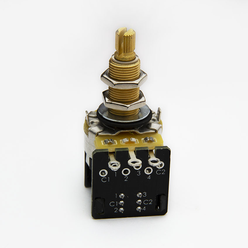 Custom BKP / CTS Push Pull Long Shaft 550k Potentiometers Bare