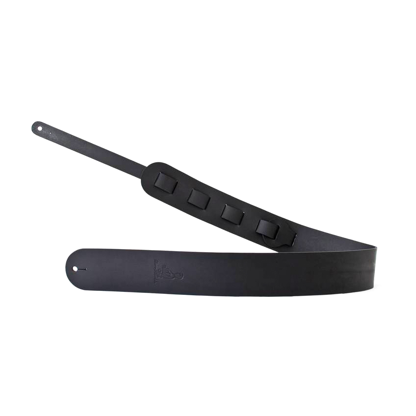 Bare Knuckle/Heistercamp Standard Leather Guitar Strap 2.5" Black
