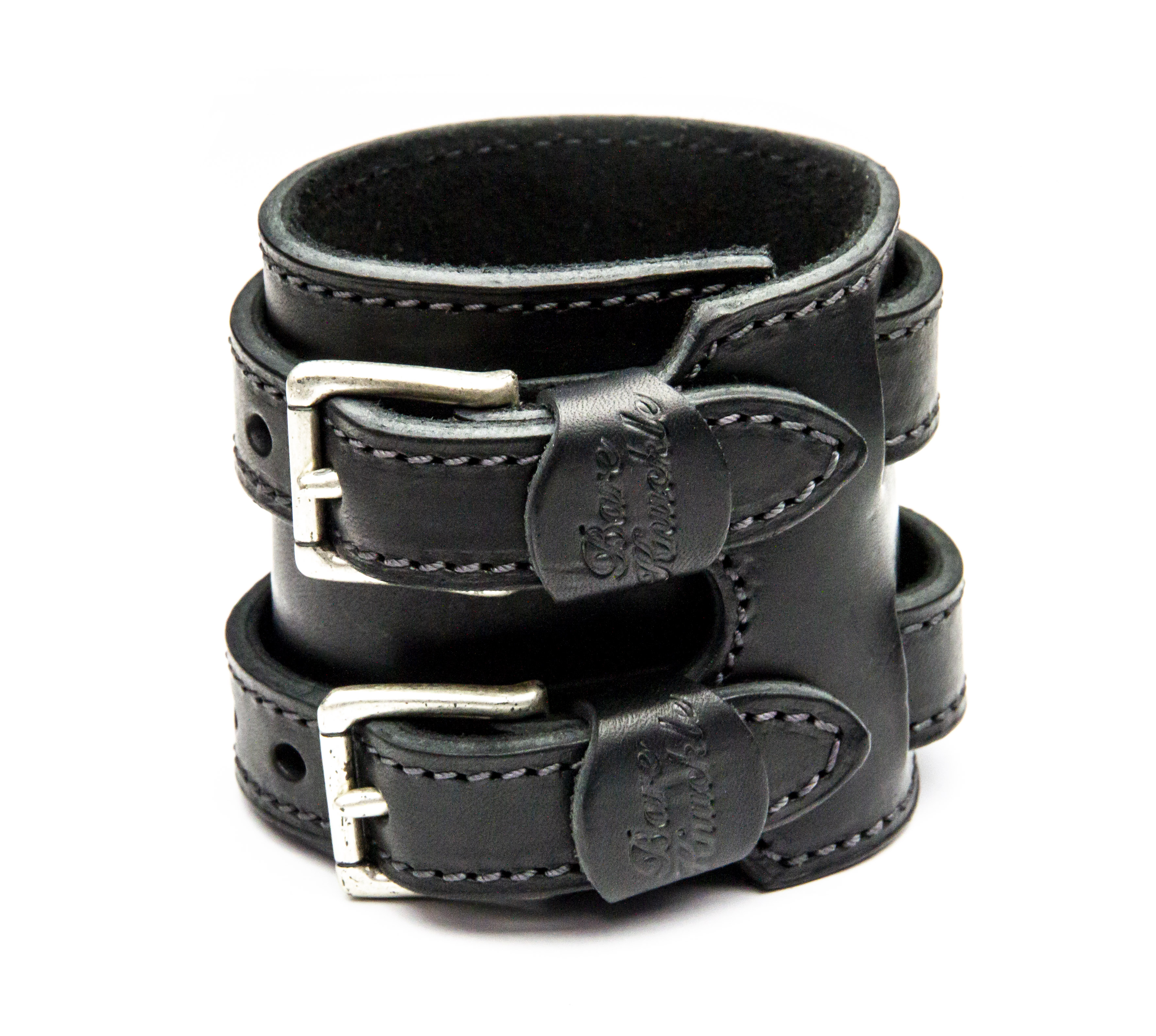 Black Leather Bracelet – Mahroze
