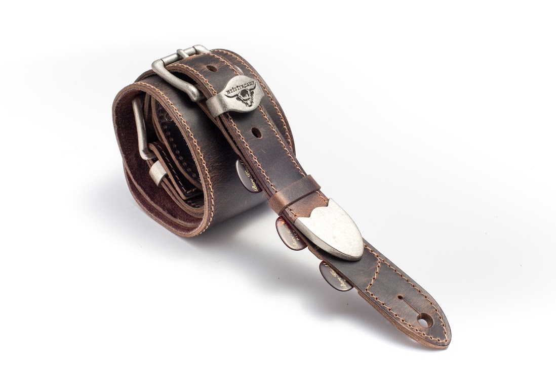 Bare Knuckle/Heistercamp Leather Guitar Strap 3" Heistercamp Guitar